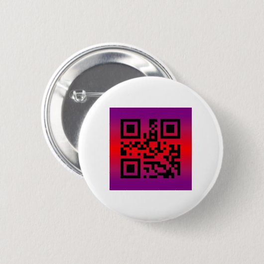 QR-Code®-Sprichwort: GLÜCKLICH EASTER Button (Vorne & Hinten)