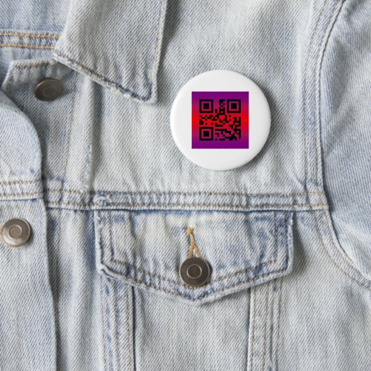 QR-Code®-Sprichwort: GLÜCKLICH EASTER Button (Beispiel)
