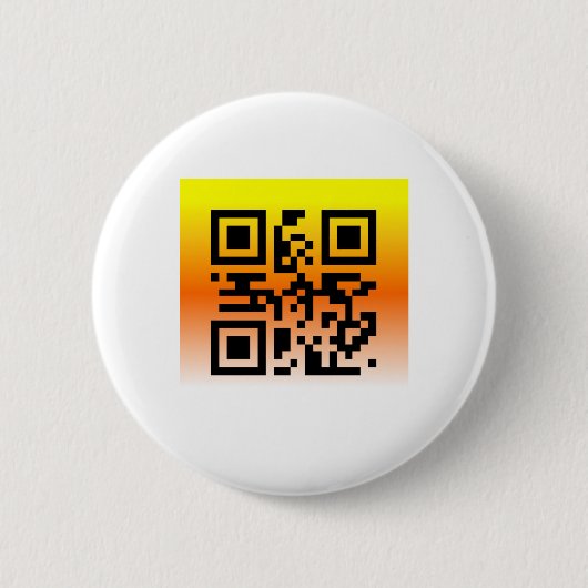 QR Code® Sprichwort: GLÜCKLICH HALLOWEEN Button (Vorderseite)