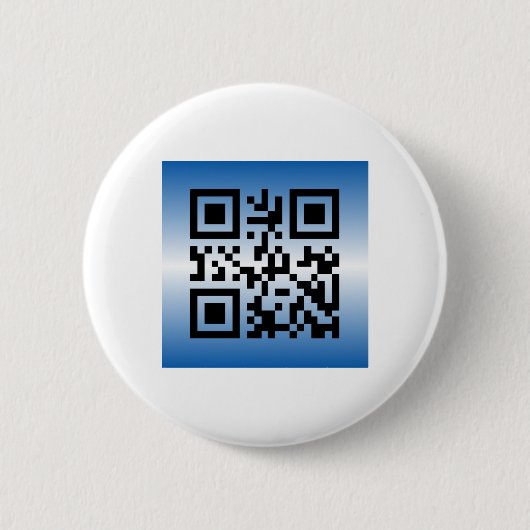 QR Code® Sprichwort: GLÜCKLICH HANUKKAH Button (Vorderseite)