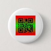 QR Code® Sprichwort: GLÜCKLICH KWANZAA Button (Vorderseite)