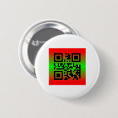QR Code® Sprichwort: GLÜCKLICH KWANZAA Button (Vorne & Hinten)