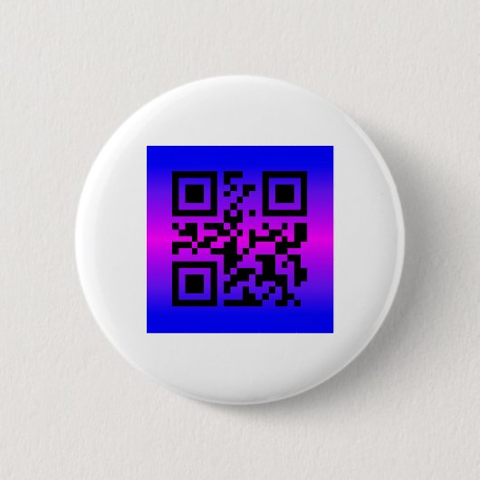 QR Code® Sprichwort: GLÜCKLICHER GEBURTSTAG Button (Vorderseite)
