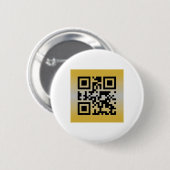 QR Code® Sprichwort: GLÜCKLICHES JAHRESJAHR Button (Vorne & Hinten)