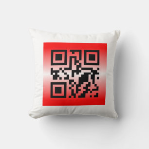 QR Code® Sprichwort: ICH LIEBE SIE Kissen