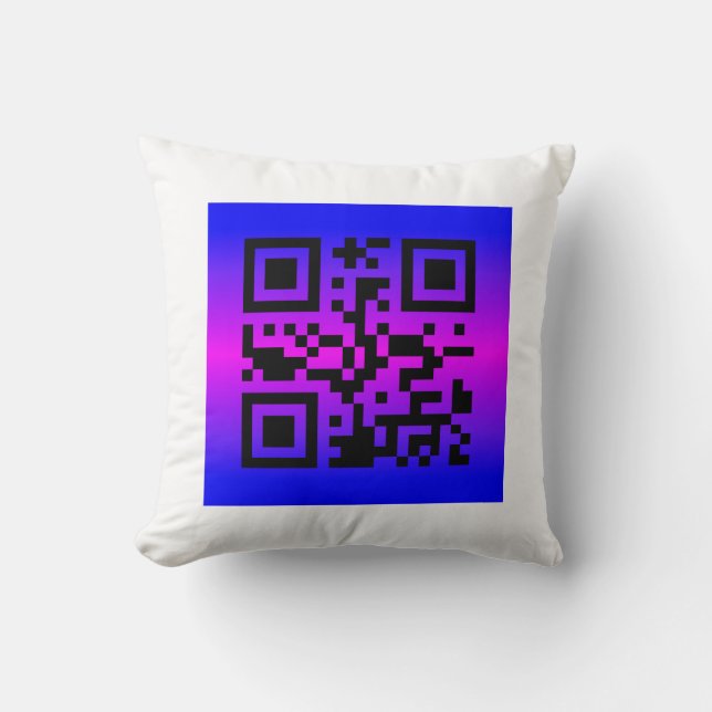 QR-Code®-Sprichwort: IT-ZWINS Kissen (Vorderseite)