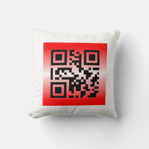 QR Code® Sprichwort: SIE SIND LIEBT Kissen