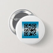 QR Code® Sprichwort: WILLKOMMEN Button (Vorne & Hinten)