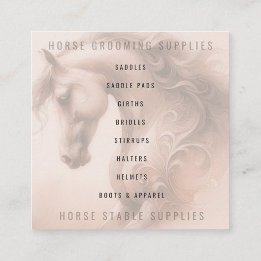 QR Code Square Business Card Quadratische Visitenkarte (Rückseite)