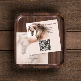 QR Code Square Business Card Quadratische Visitenkarte