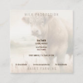 QR Code Square Business Cards Quadratische Visitenkarte (Rückseite)