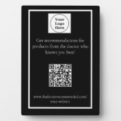 QR Code Stand Plaque Fotoplatte (Vorderseite)