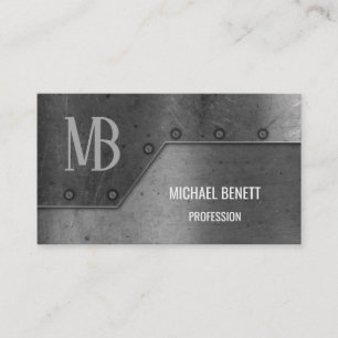 QR-Code Steel Wall Monogram Visitenkarte