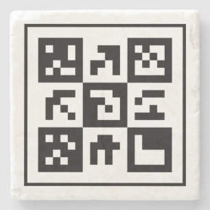 qr Code Steinuntersetzer