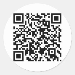 QR-Code-Sticker - Anpassbar Runder Aufkleber