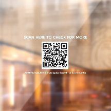 QR-Code-Sticker für die Ladenfront - scann mich -