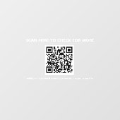 QR-Code-Sticker für die Ladenfront - scann mich -  Fensteraufkleber (Blatt)