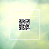 QR-Code-Sticker für die Ladenfront - scann mich Fensteraufkleber (Blatt 3)