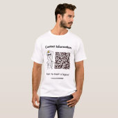 Qr Code Stickman T - Shirt - Scan to Meet a Legend (Vorne ganz)