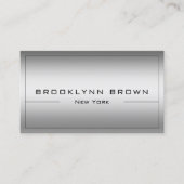 QR-Code Stilvolle dunkle Silber Farbe Farbe Farbsc Visitenkarte (Vorderseite)