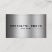 QR-Code Stilvolle dunkle Silber Farbe Farbe Farbsc Visitenkarte (Vorderseite)