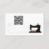 QR-Code Stitch in Time Änderungsschneiderei Repara Visitenkarte (Rückseite)