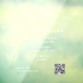 QR-Code-Store-Öffnungszeiten des Chic Business-Log Fensteraufkleber (Blatt 3)