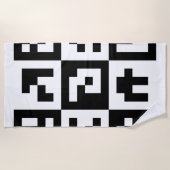qr Code Strandtuch (Vorderseite)
