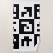 qr Code Strandtuch (Vorderseite)