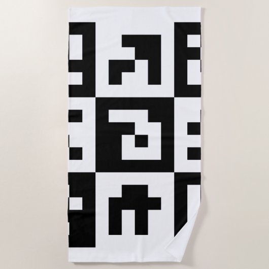 qr Code Strandtuch (Vorderseite)