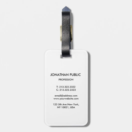 QR-Code-Strichcode-Vorlage für Firmenlogo Gepäckanhänger (Rückseite vertikal)