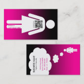 qr Code-Strichmännchen Visitenkarte (Vorne/Hinten)