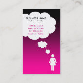 qr Code-Strichmännchen Visitenkarte (Rückseite)