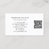 QR-Code-Struktur Beruflich Visitenkarte (Rückseite)