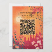 QR-Code Sunset Serenade Wedding Save The Date (Rückseite)