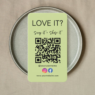 Qr-Code-Symbol für Facebook-Instagramme speichern Visitenkarte