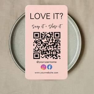 Qr-Code-Symbol für Facebook-Instagramme speichern  Visitenkarte