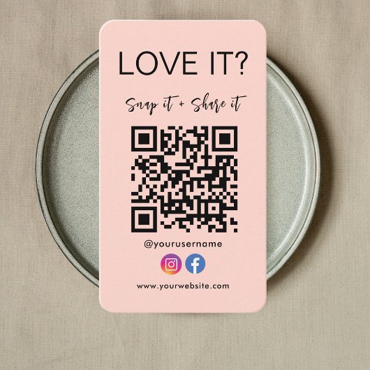 Qr-Code-Symbol für Facebook-Instagramme speichern  Visitenkarte