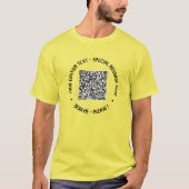 QR Code T - Shirt Benutzerdefinierter Text Ihr Son (Vorderseite)
