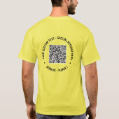 QR Code T - Shirt Benutzerdefinierter Text Ihr Son (Rückseite)