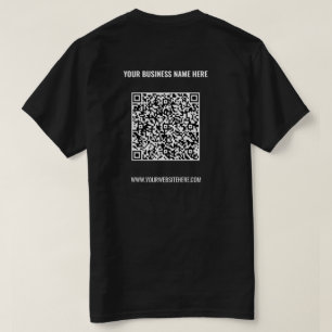 QR Code T - Shirt Benutzerdefinierter Text - Werbe