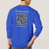 QR-Code-T - Shirt Informationen zur Website Ihres  (Rückseite)