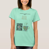 QR Code-T-Shirt T-Shirt (Vorderseite)