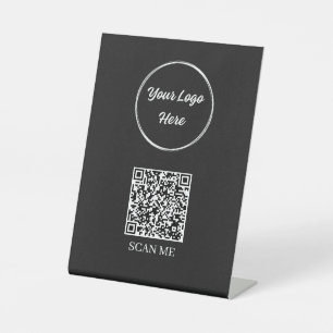 QR Code Tabletop-Zeichen Sockelschild