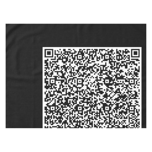 QR-Code-Tablette für Ihr Unternehmen Tischdecke (Vorderseite (Horizontal))
