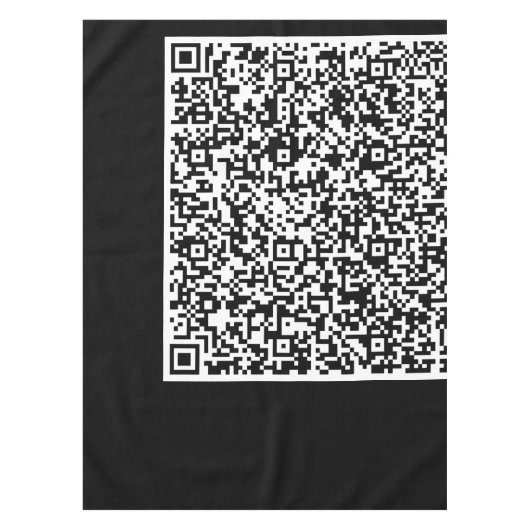 QR-Code-Tablette für Ihr Unternehmen Tischdecke (Vorderseite)