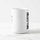 QR Code-Tasse Kaffeetasse (Mittel)