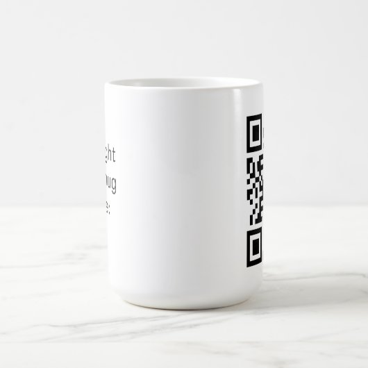 QR Code-Tasse Kaffeetasse (Mittel)