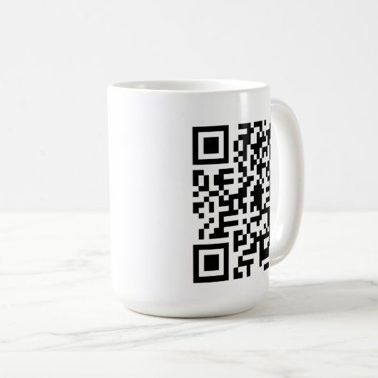 QR Code-Tasse Kaffeetasse (VorderseiteRechts)