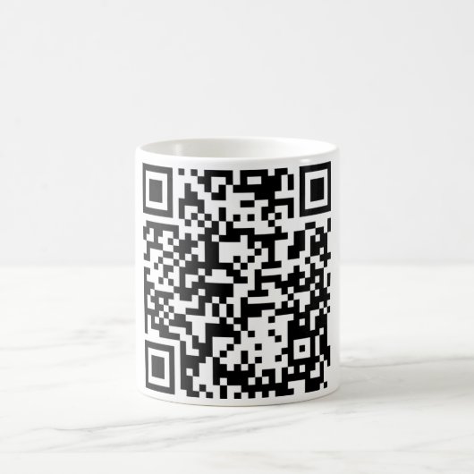 QR Code-Tasse Kaffeetasse (Mittel)